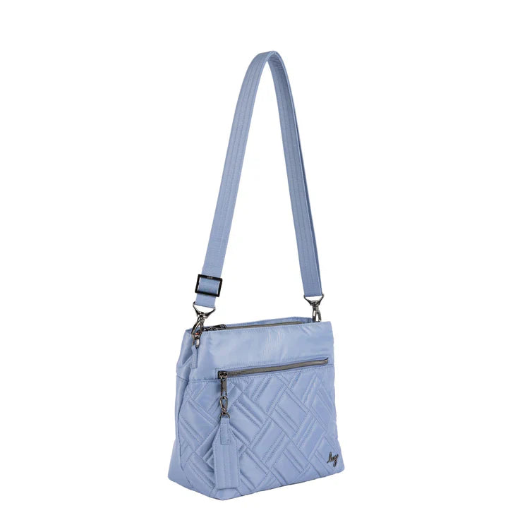 Lug Blue Double Dip Crossbody - Bluebell