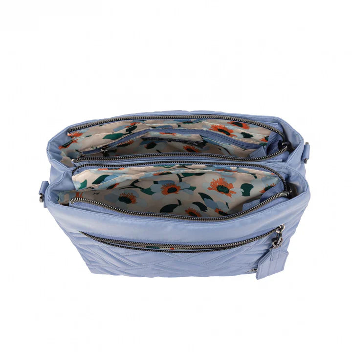 Lug Blue Double Dip Crossbody - Bluebell