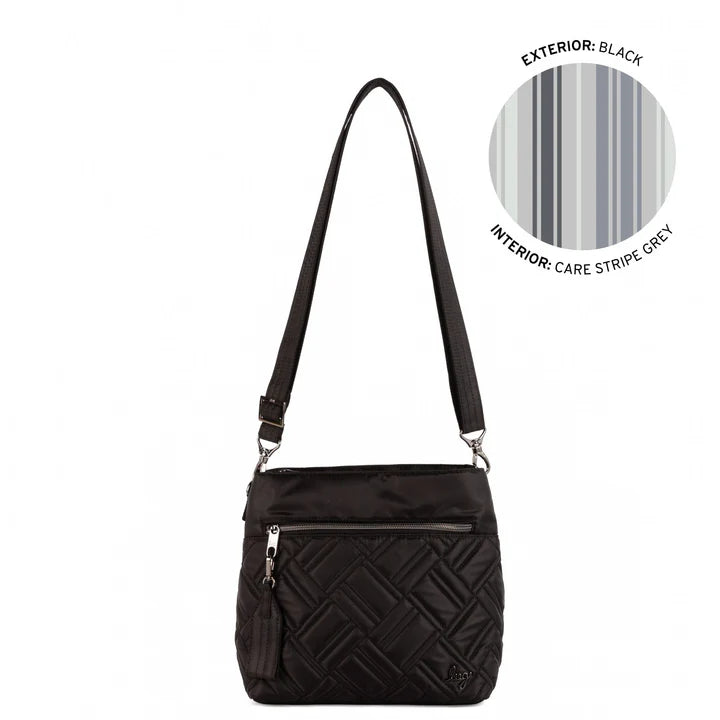 Lug Black Double Dip Crossbody - Black