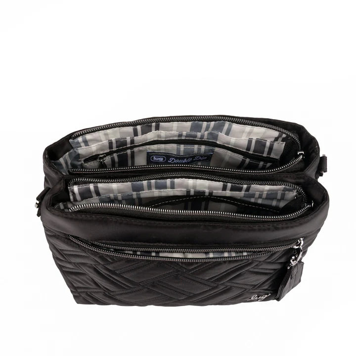 Lug Black Double Dip Crossbody - Black