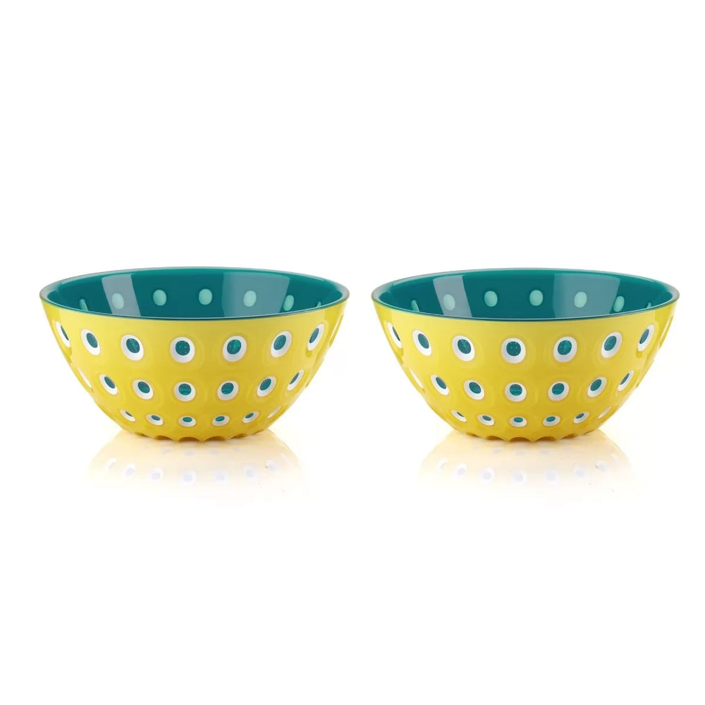 Le Murrine Bowls Set of 2 - Yellow/White/Blue Marine