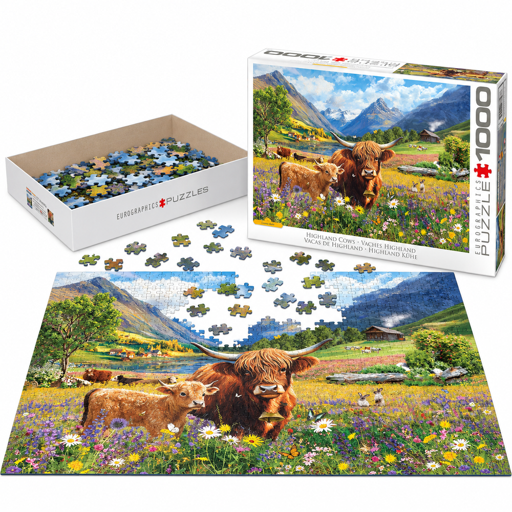 Puzzle - Highland Cow 1000pcs