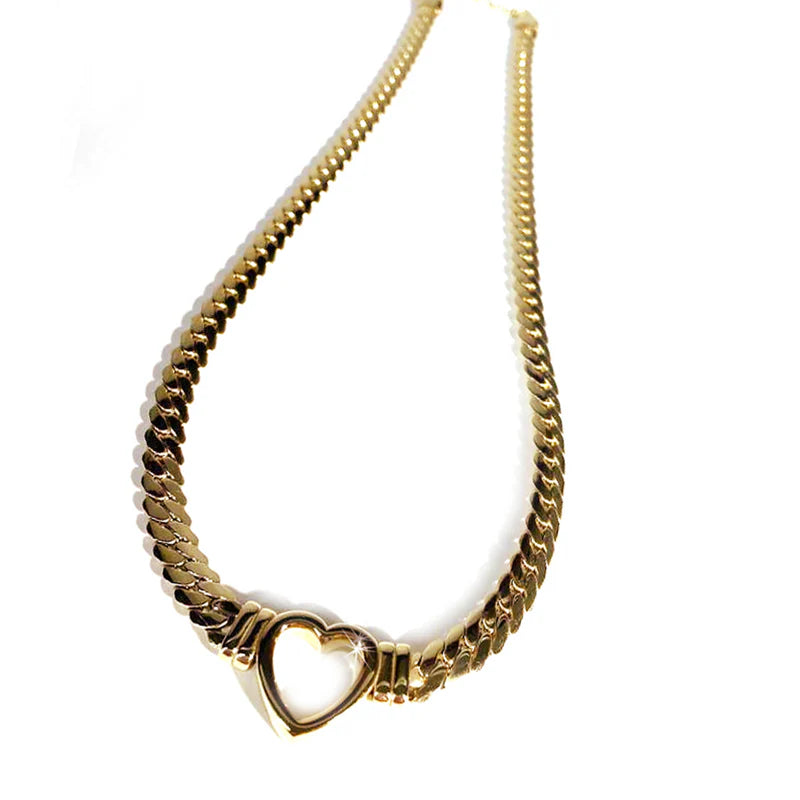 Golden Heart Necklace by Jacqueline Kent