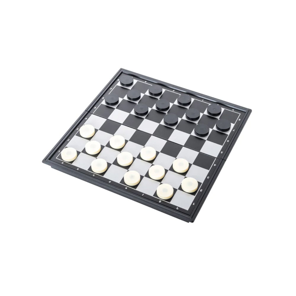 Mad Man Checkers Magnetic Travel Set