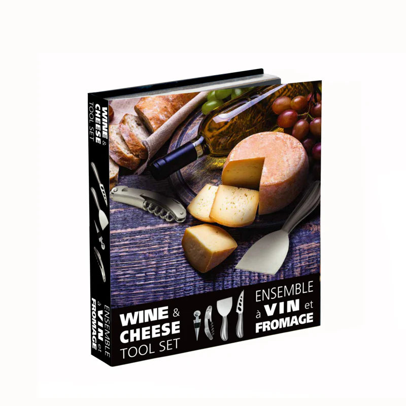 Natural Living Wine & Cheese Set of 4