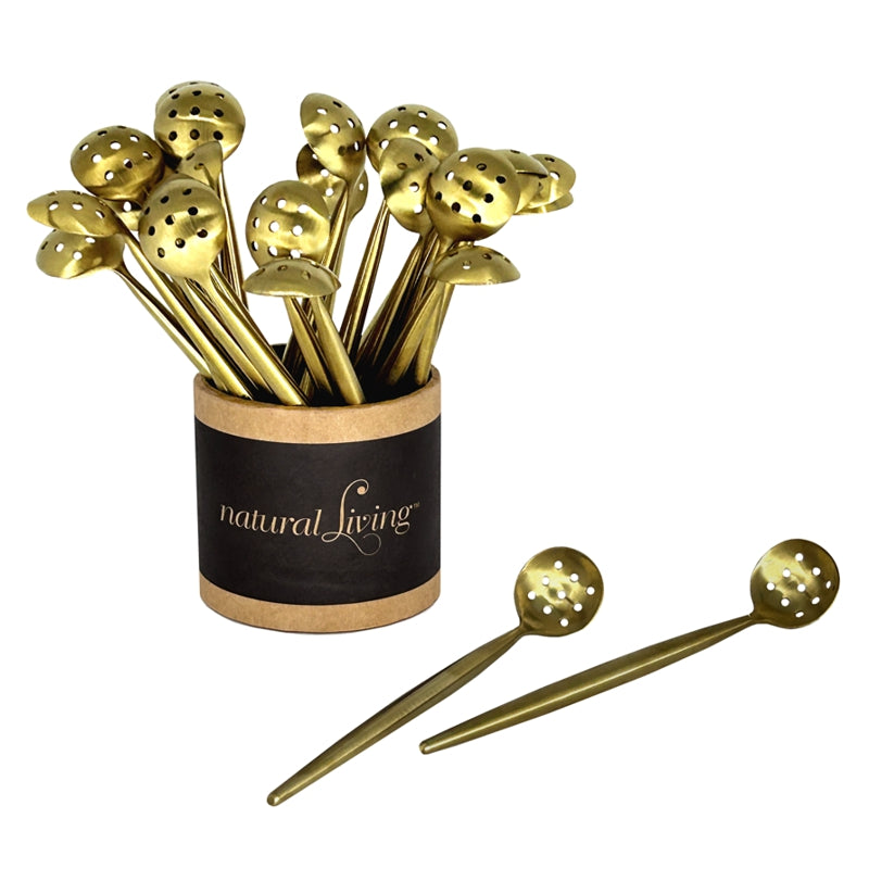Natural Living Olive Spoons Gold