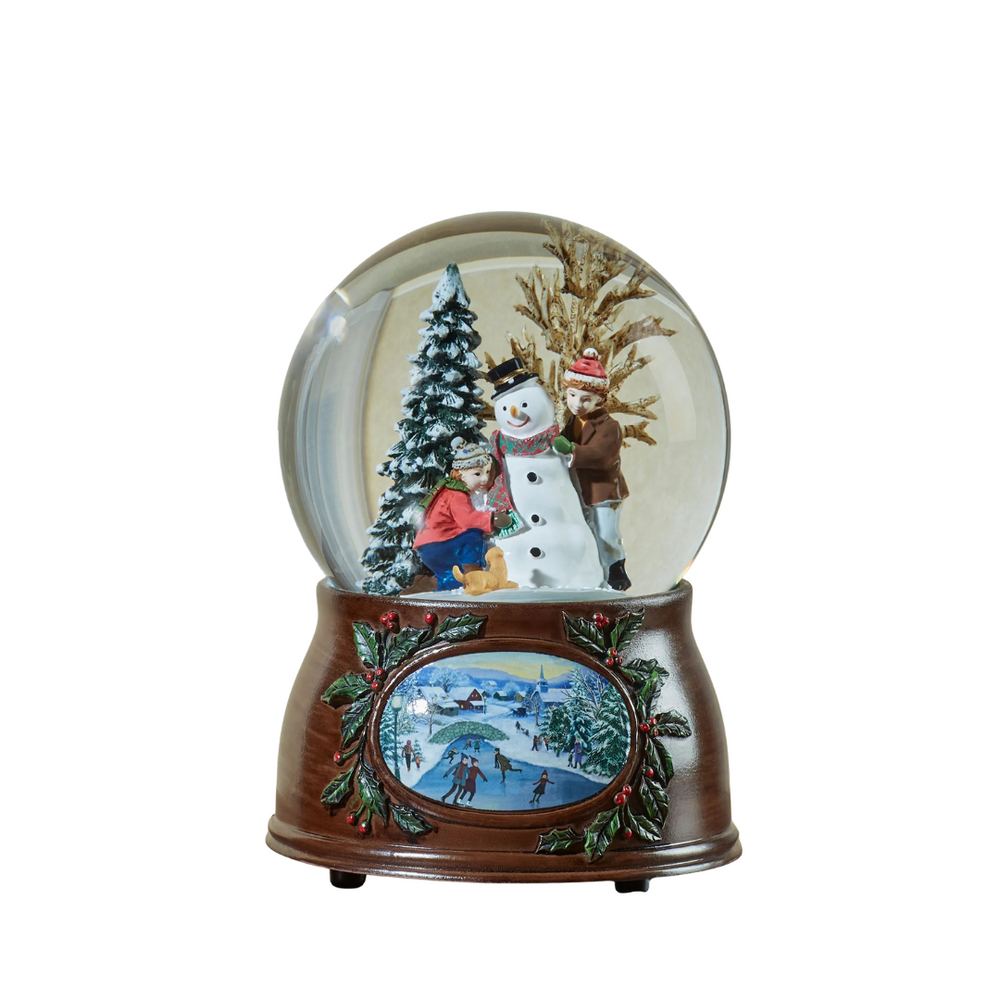 Roman Musical Dome Kids Building A Snowman 5"