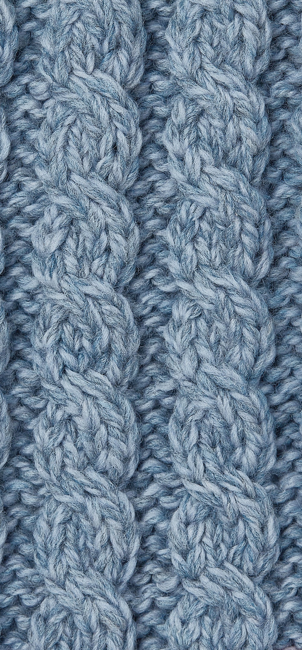 Aran Wool Super Soft Raglan Pullover Sweater Ocean Grey (B951 385)