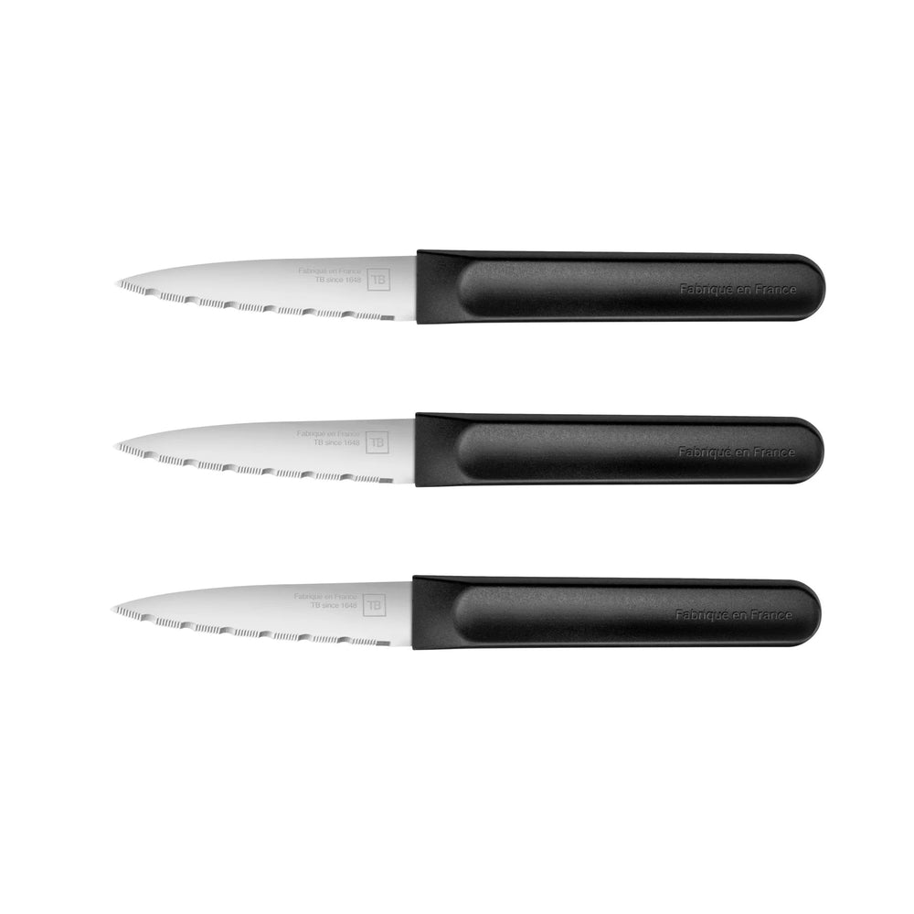 TB Kitchen MicroDent Easy Paring Knife, Set of 3