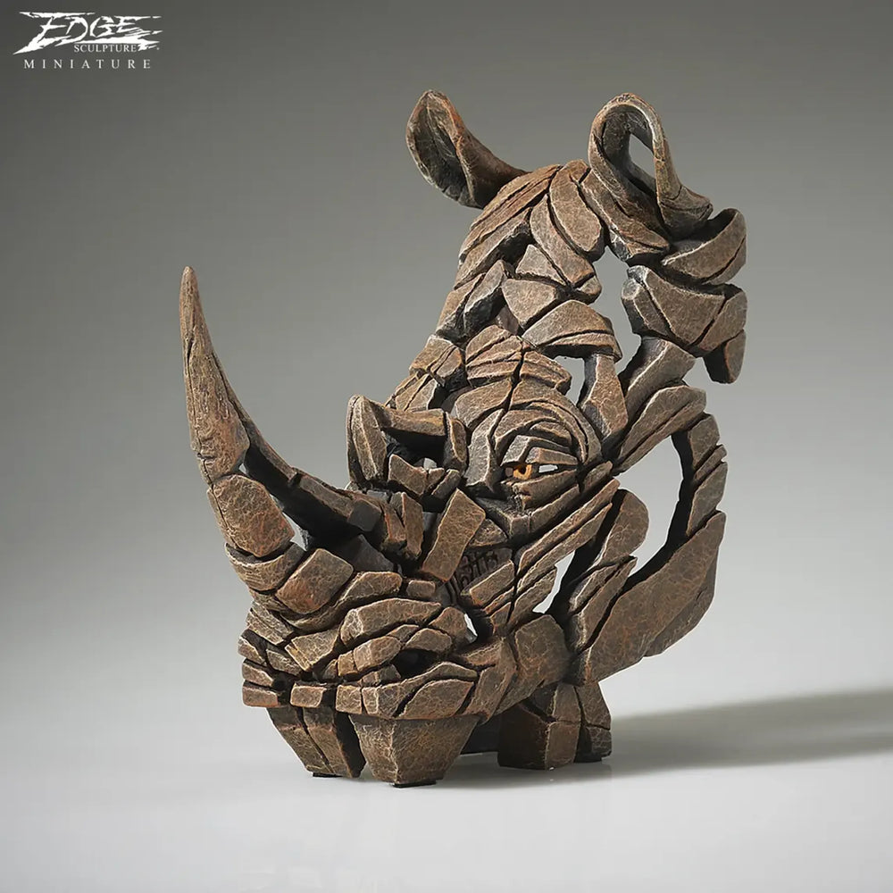 Edge Miniature Rhinoceros Bust