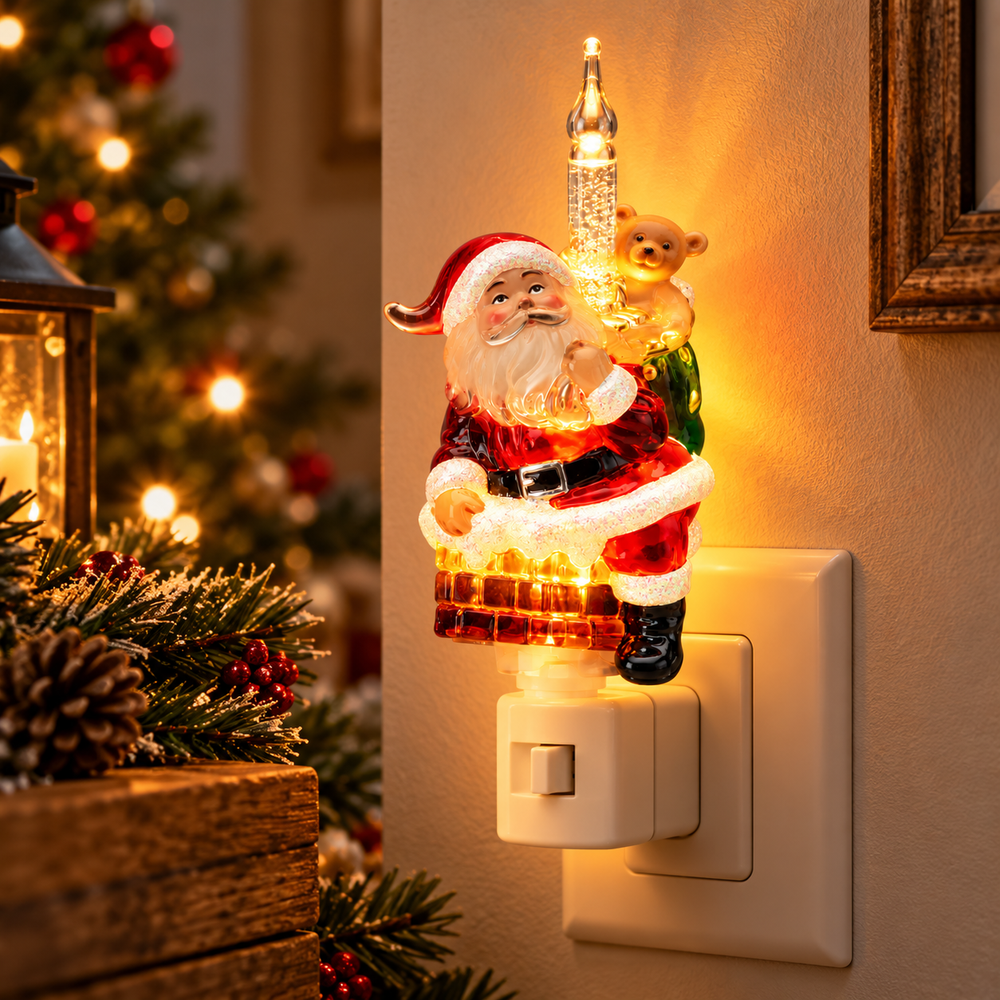 Nightlight - Santa in Chimney