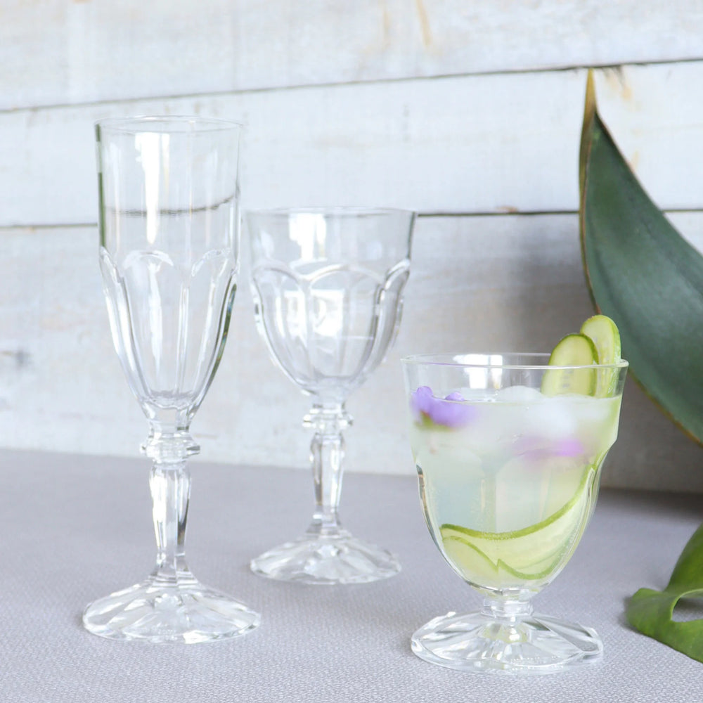 Retro Clear Tall Goblet