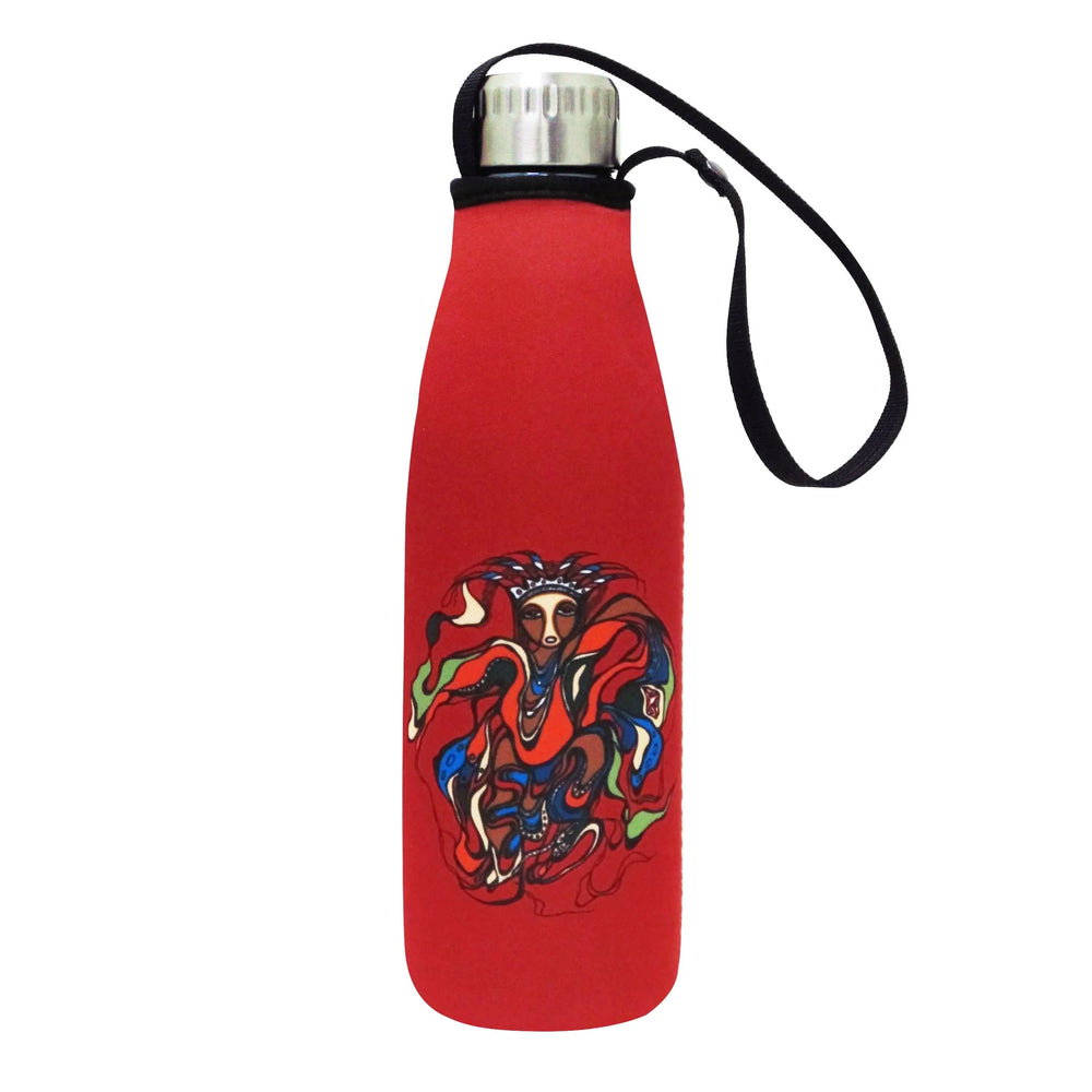 Indigenous Water Bottle - Pow Wow Dancer