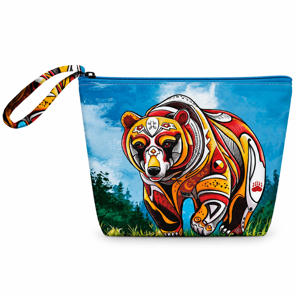 Indigenous Art Small Canvas Tote - Spirit Bear