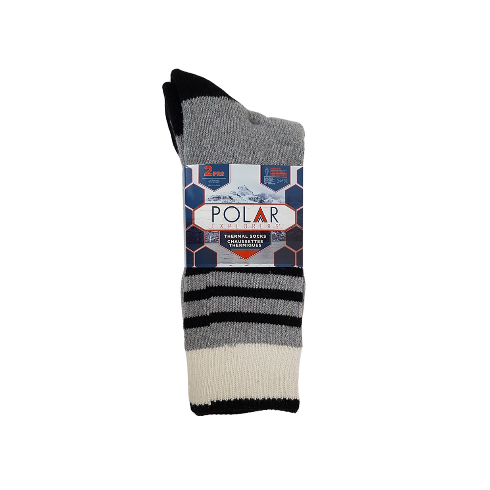 Men's Polar Explorer Thermal Socks 2PK - Grey