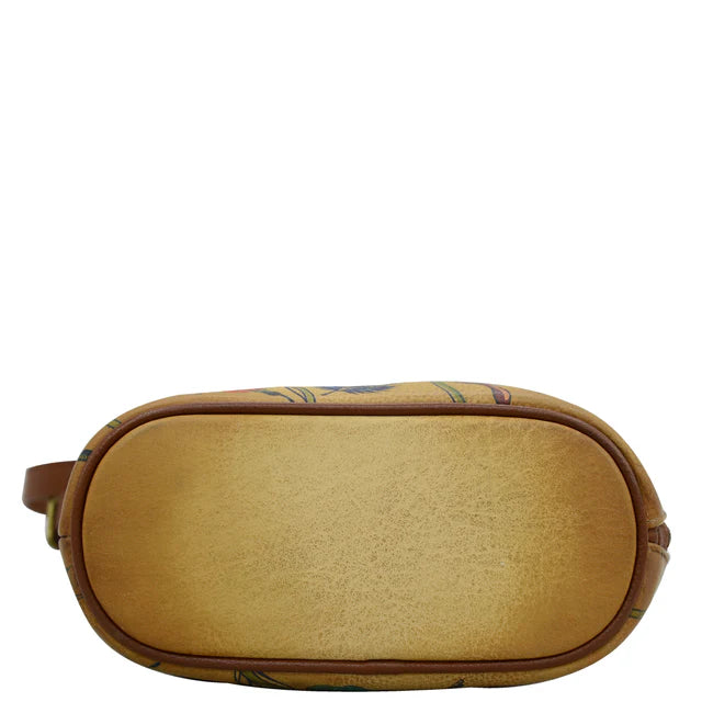 Anuschka Caribbean Garden - Organizer Crossbody With Extended Side Zipper