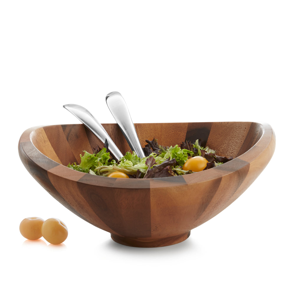 Nambé Butterfly Salad Bowl with Servers