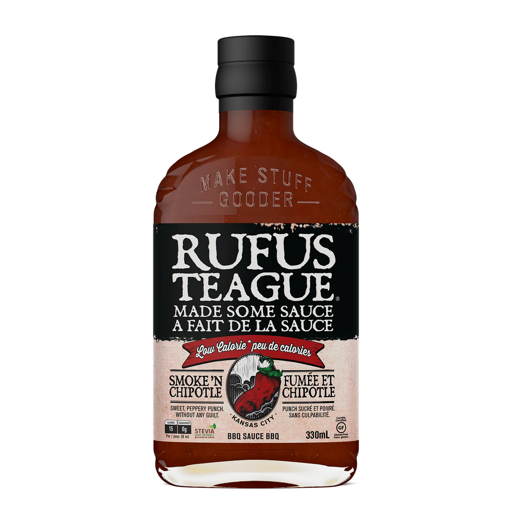 Rufus Teague Smoke 'n Chipotle BBQ Sauce (Low Calorie) - 330 ml