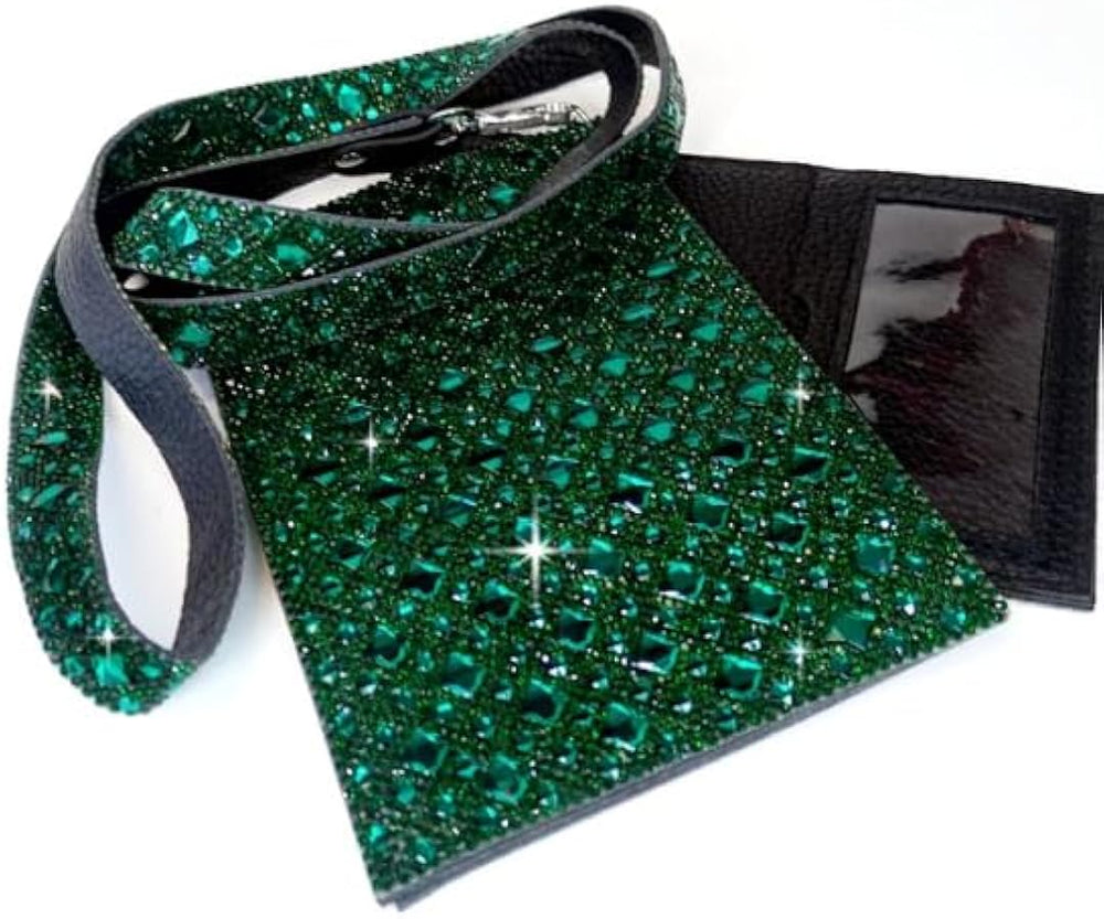 Cellphone Purse - Diamonds Emerald Green by Jacqueline Kent