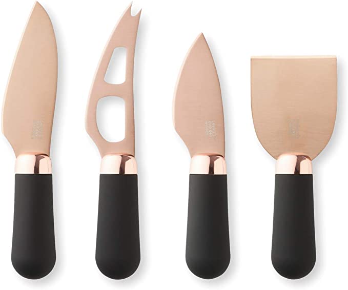 Taylor's (Since 1838) Rose Gold 4 Piece Cheese Knife Set