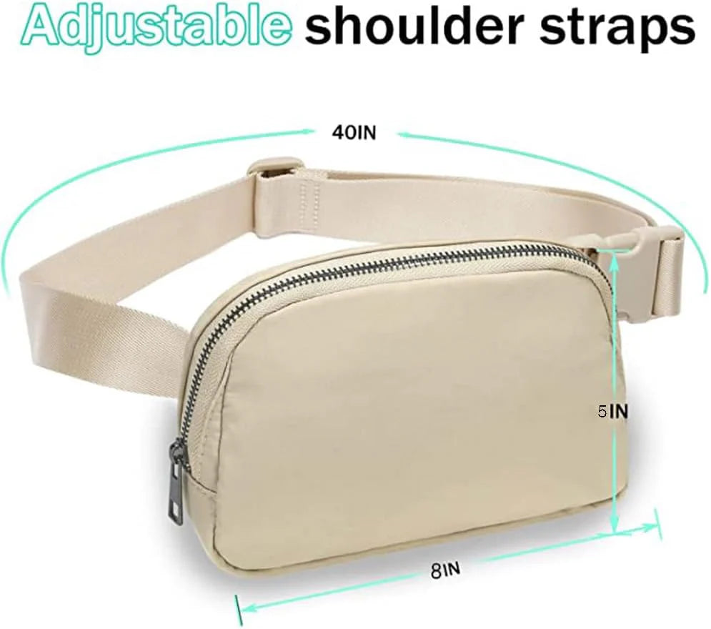 Fashion Fabric Cream Fanny Pack Cross Body (S-3005)