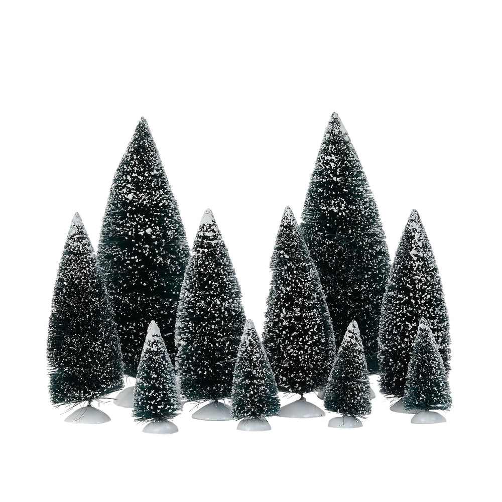 Village Accessories - Landscape Trees Snow Road
