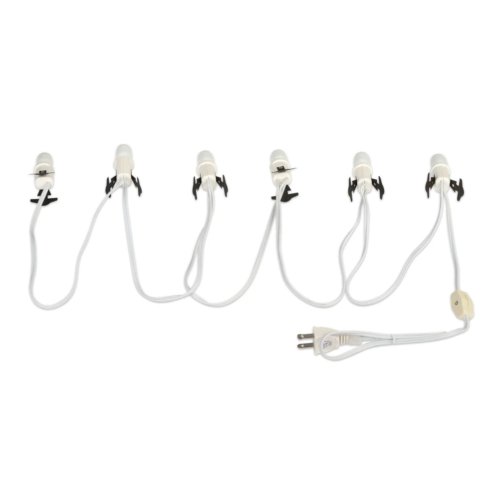 Village Accessories - 6 Socket Cord Set w/ Light Bulbs