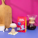 Silver Scooter Bag "Life is too short"