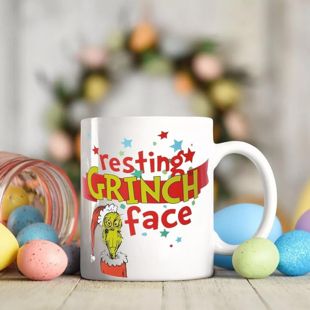 The Grinch Resting Grinch Face Mug