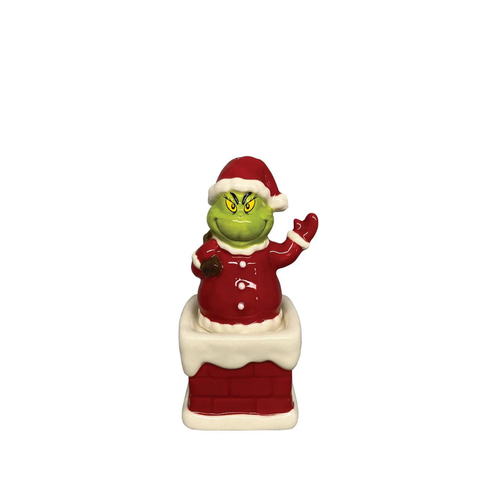 The Grinch Santa Grinch Salt & Pepper Shakers (Chimney)