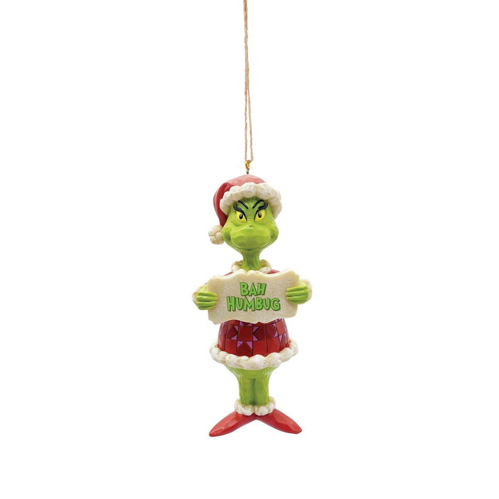 Jim Shore Ornament - Grinch Bah Humbug