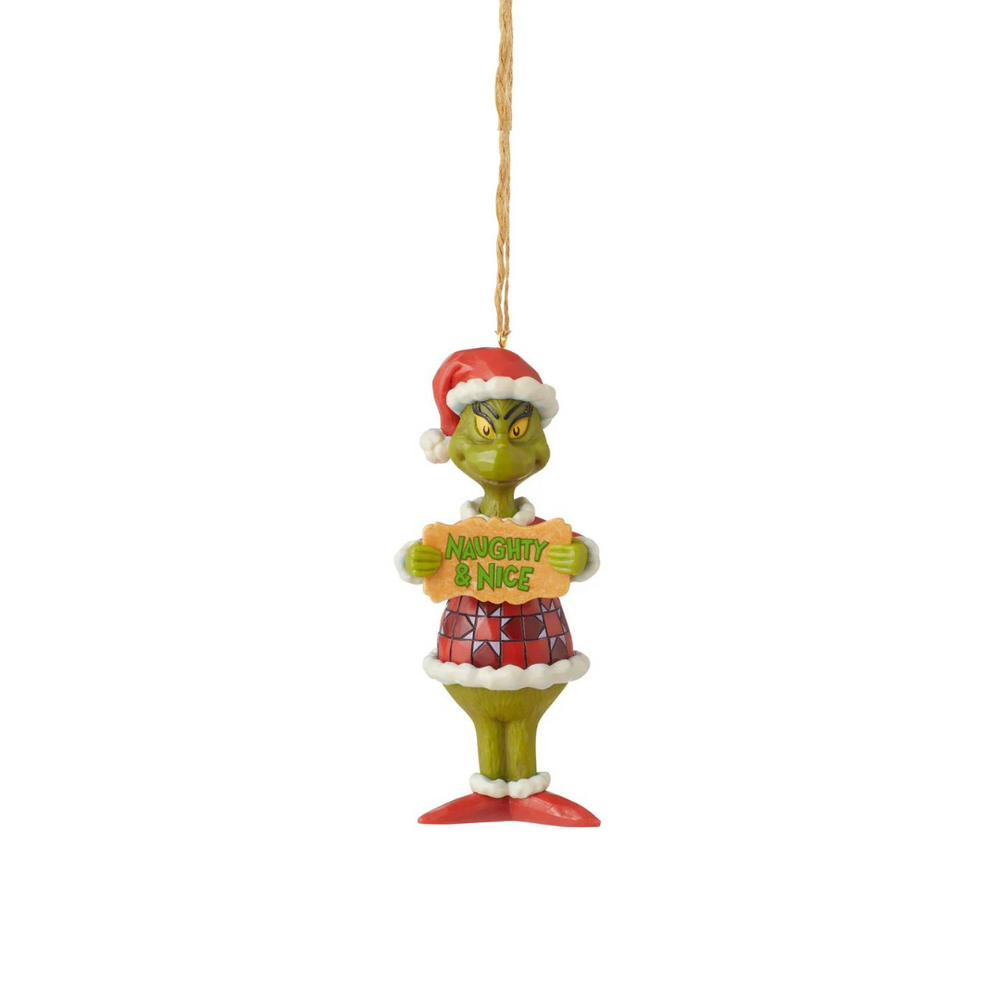 Jim Shore Ornament - Grinch Naughty & Nice