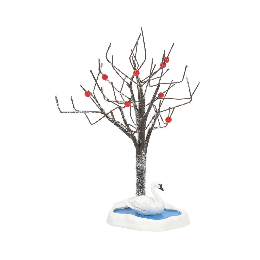 Village Accessories - Seven Swans A Swimming Tree