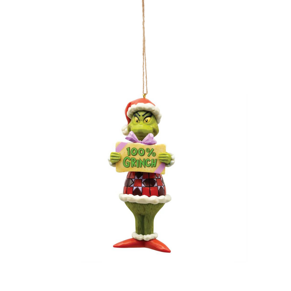 Jim Shore Ornament - Grinch 100% Grinch