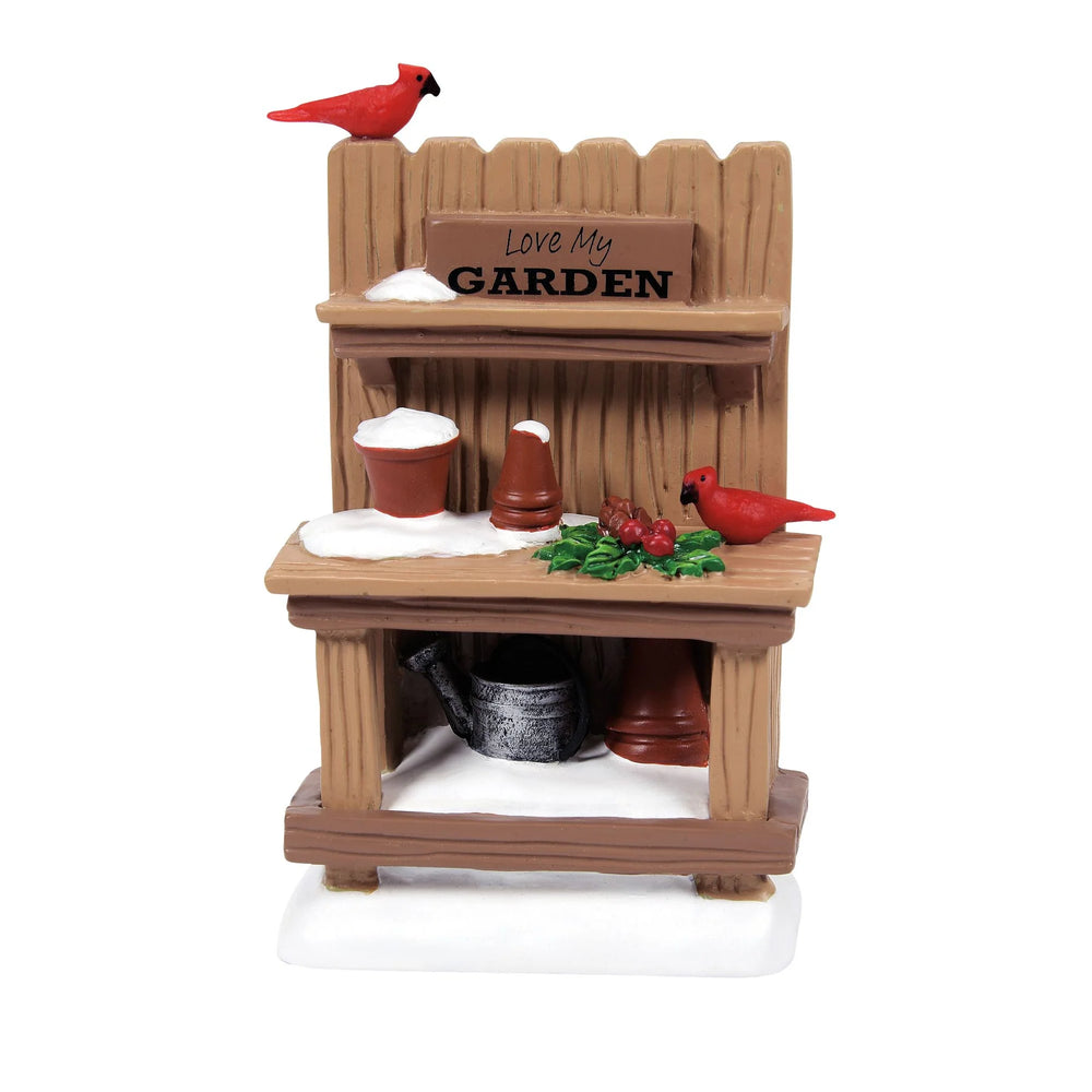 Village Accessories - Potter's Bench with Birdies