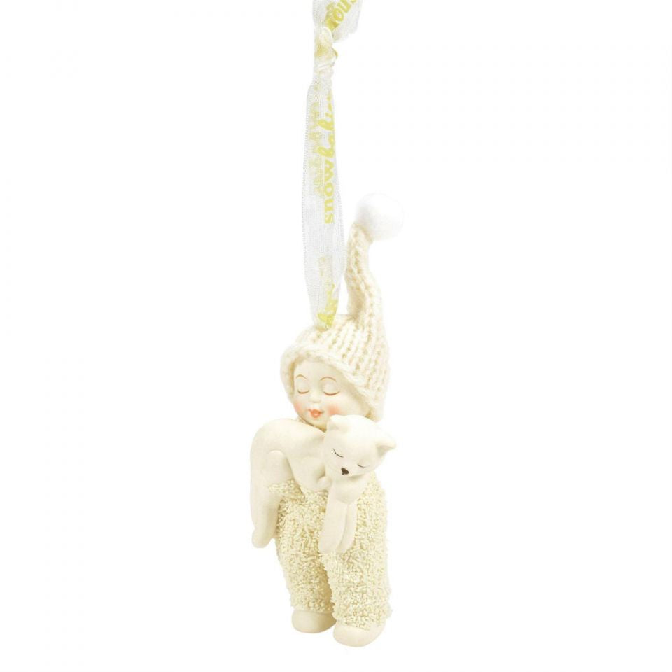 Snowbabies Ornament Kitten Carrier