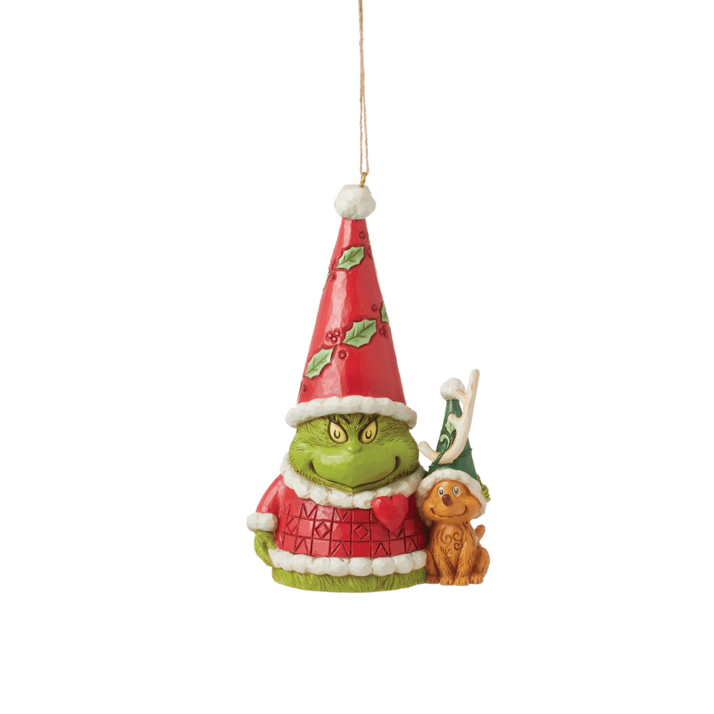 Jim Shore Ornament - Grinch Gnome with Max