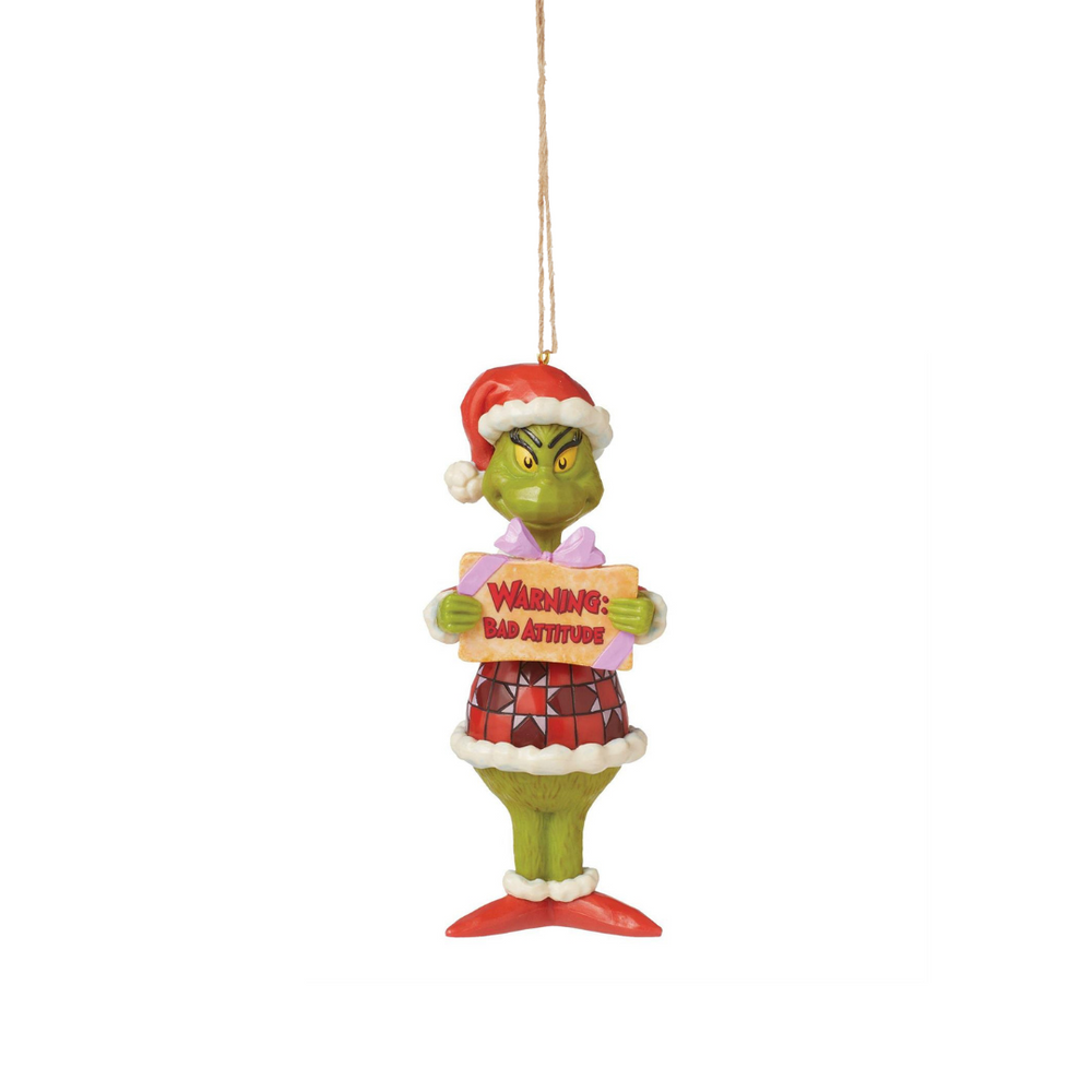 Jim Shore Ornament - Grinch Message