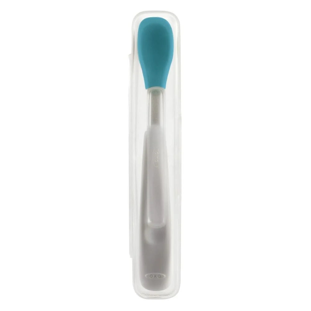 OXO Tot Travel Feeding Spoon Turquoise