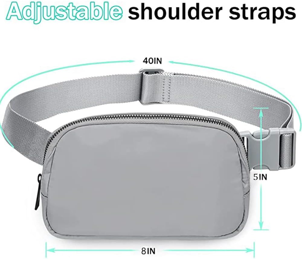 Fashion Fabric Grey Fanny Pack Cross Body (S-3005)