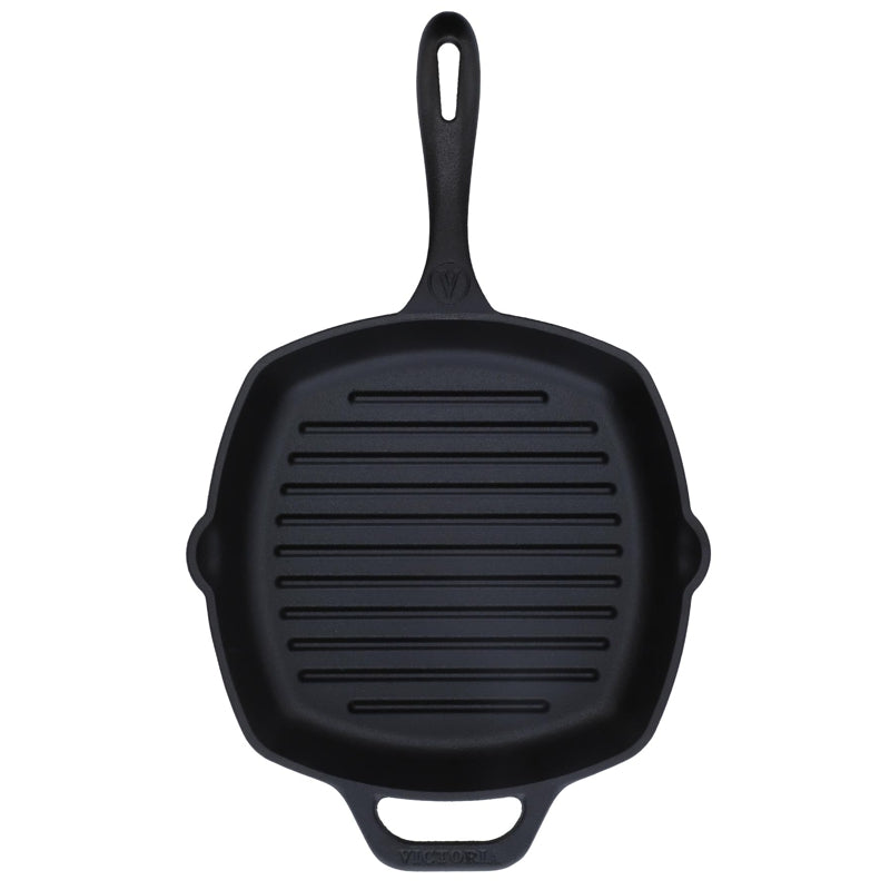Victoria Cast Iron Grill Pan 10"