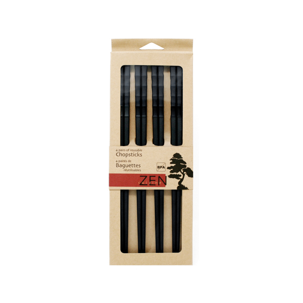 ZEN CUIZINE Reusable Chopsticks Black