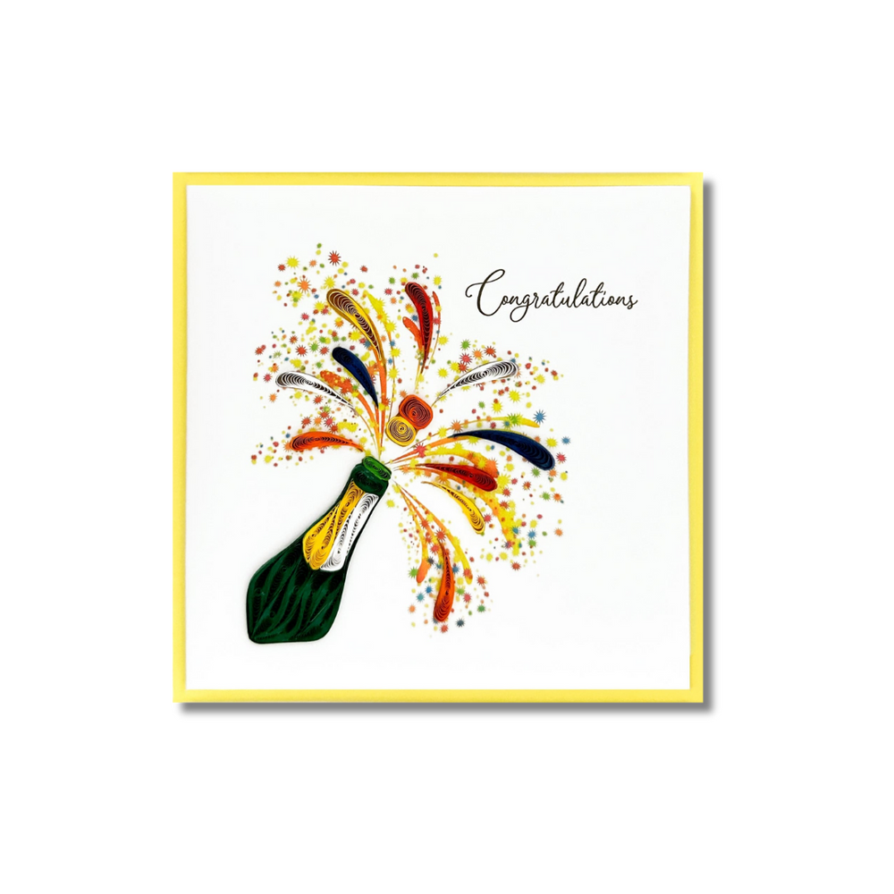 Paper Poetry Cards Champagne