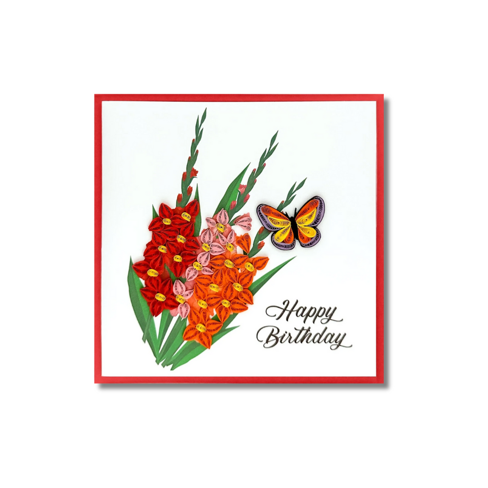 Paper Poetry Cards Floral Butterfly