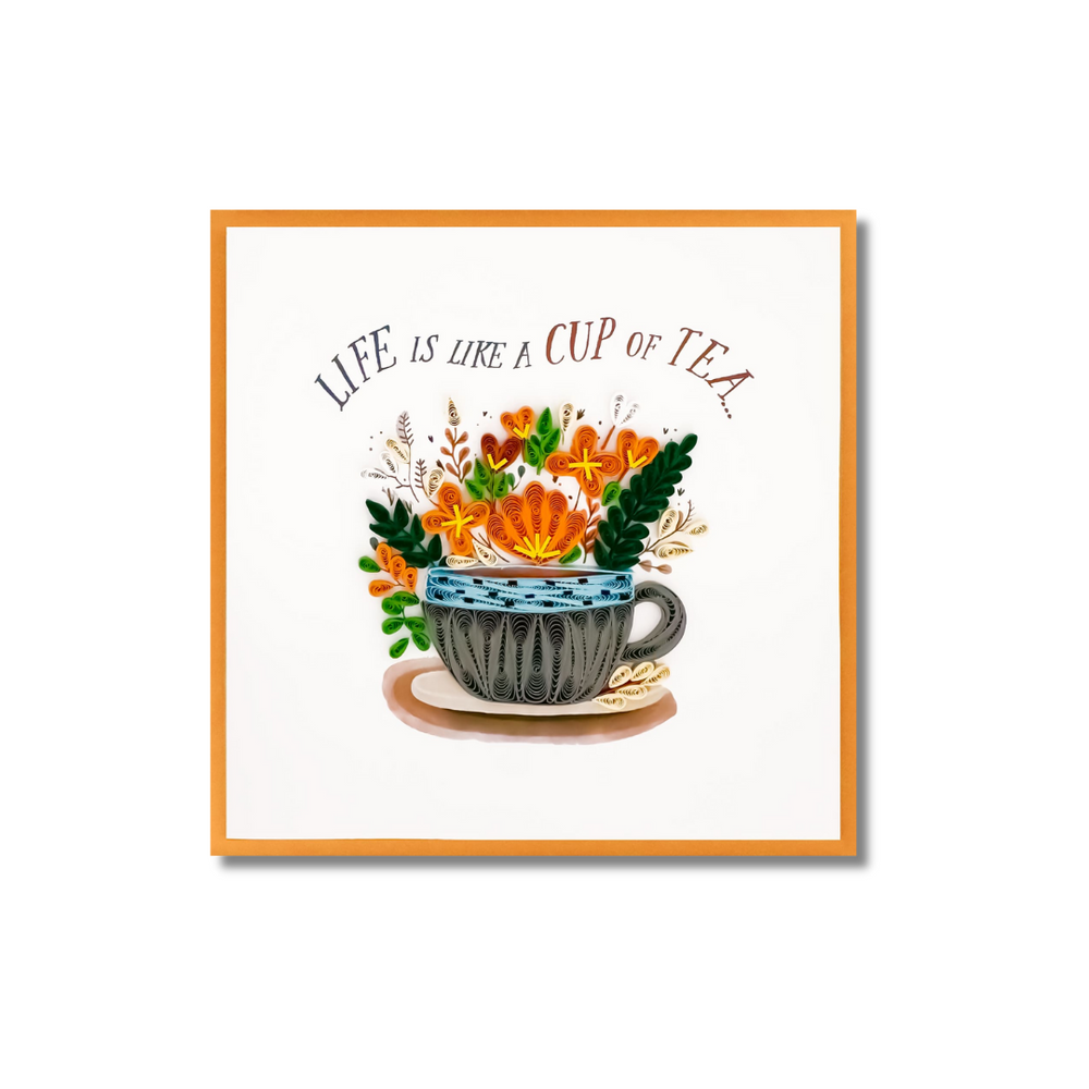 Paper Poetry Cards Cup of Tea