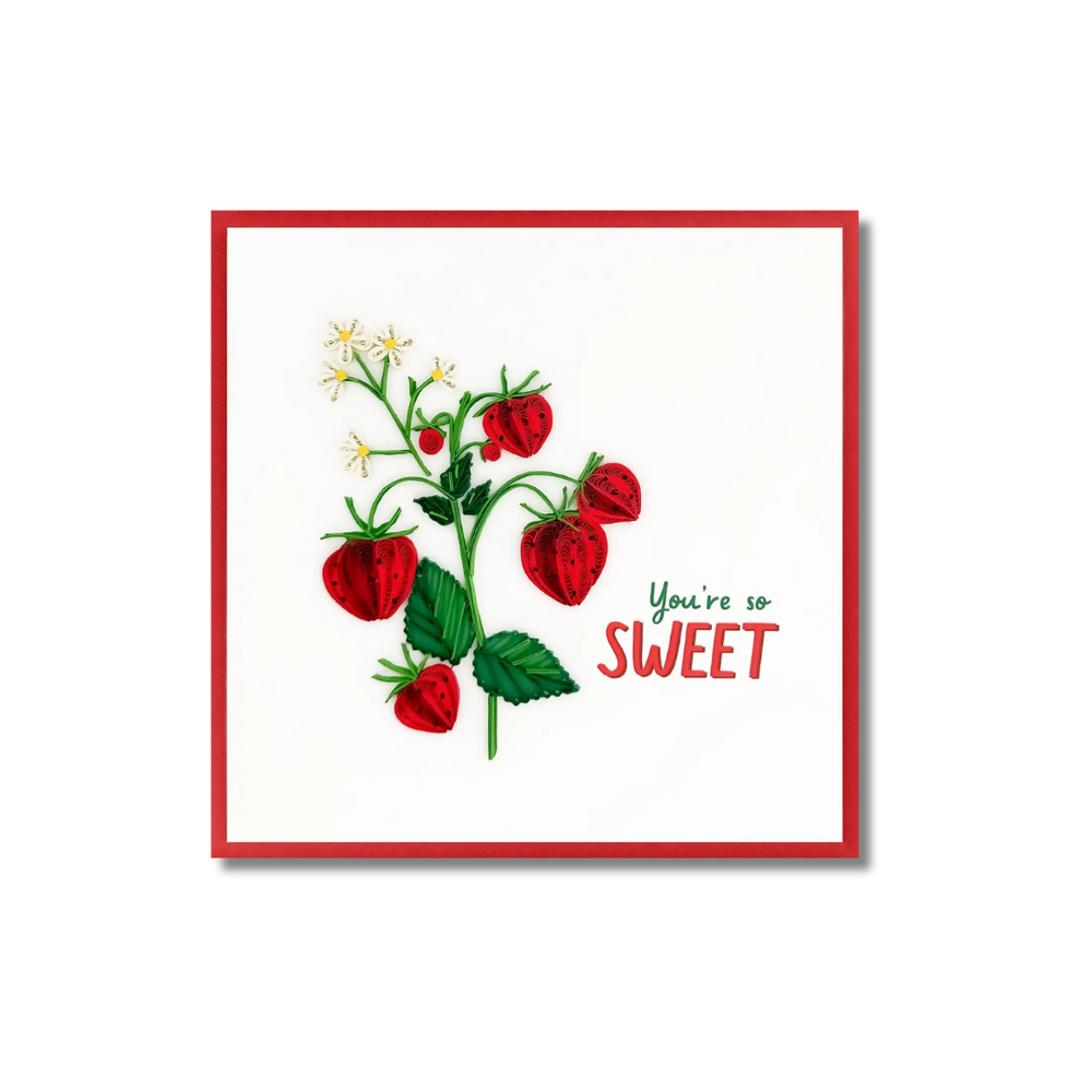 Paper Poetry Cards Strawberry Vine