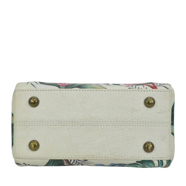 Anuschka Jungle Queen Ivory - Zip Around Travel Organizer