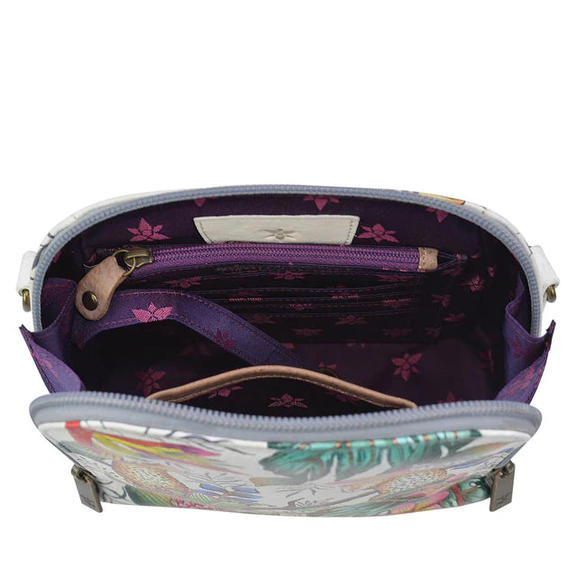 Anuschka Jungle Queen Ivory - Zip Around Travel Organizer