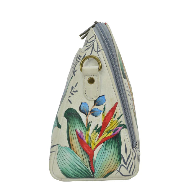Anuschka Jungle Queen Ivory - Zip Around Travel Organizer
