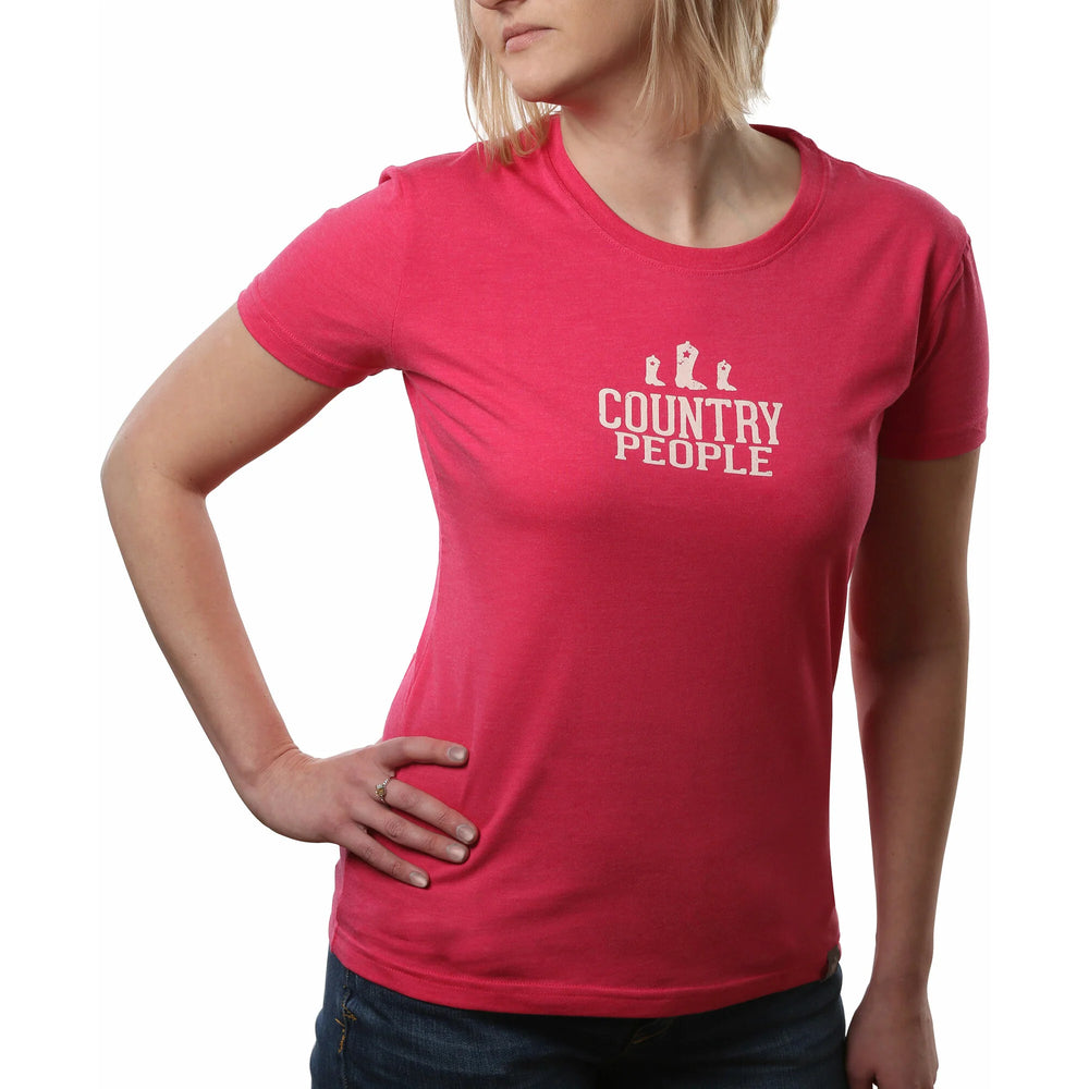 Country People T-Shirt - Pink